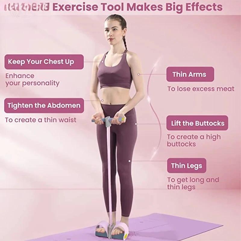 Pilates Yoga Board - Новые 4-трубчатые эспандеры для йоги, эластичный