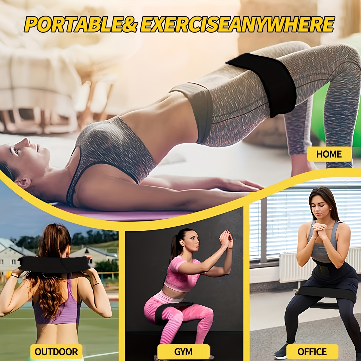 Набор из 3 эластичных лент для – обзор и цена Pilates Yoga Board